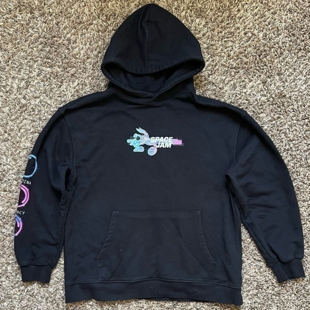 Zara Space Jam Boys Black Hoodie sz 13-14